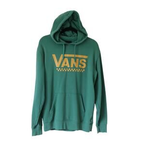 Men's Small Classic Van's Hoodie Green Yellow